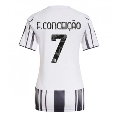 Ženski Nogometni dresi Juventus Francisco Conceicao #7 Domači 2025-26 Kratek Rokav Ženski Nogometni dresi Juventus Francisco Conceicao #7 Domači 2025-26 Kratek Rokav